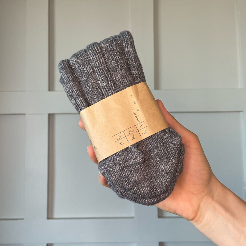 Ma-Mu Saredo Japanese socks made from recovered sock manufacturing material